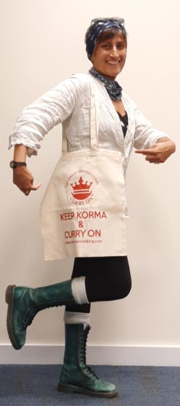 Nilam Wright - co-founder of Curry on Cooking